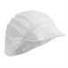Whites nylon haarnet met klep wit