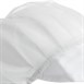 Whites nylon haarnet met klep wit