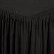 Combi tafelrok plissé zwart
