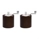 Olympia peper- en zoutmolen set donker hout 8,5cm