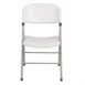Bolero opklapbare stoelen wit (2 stuks)