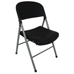 Bolero opklapbare stoelen zwart (2 stuks)