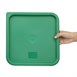 Hygiplas vierkant deksel groen groot