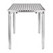 Bolero vierkante RVS terrastafel 60cm