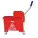 Jantex Kentucky dweilkar met wringer rood 20Ltr