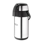 Olympia RVS pomp thermoskan Tea 3Ltr