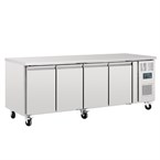 Polar U-serie 4-deurs koelwerkbank 553L