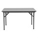 Bolero ABS rechthoekige klaptafel grijs 122cm
