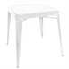 Bolero Bistro Vierkante Stalen Tafel Wit 668 mm (Enkel)
