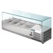 Polar G-serie opzetkoelvitrine 3x GN 1/3 en 1x GN 1/2