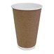 Fiesta Recyclable koffiebeker ribbelwand kraft 455ml (25 stuks)