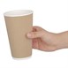 Fiesta Recyclable koffiebeker ribbelwand kraft 455ml (25 stuks)