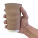 Fiesta Recyclable koffiebeker ribbelwand kraft 455ml (25 stuks)
