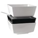 APS Float vierkante melamine kom zwart 19x19cm