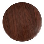 Bolero rond tafelblad donkerbruin 60cm