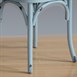 Bolero houten stoel met gekruiste rugleuning antiek blue wash (2 stuks)
