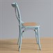 Bolero houten stoel met gekruiste rugleuning antiek blue wash (2 stuks)