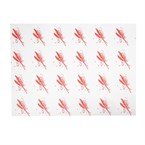 Vetvrij hamburger papier rood (1000 stuks)