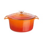 Vogue ronde inductie braadpan oranje 4Ltr