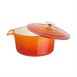 Vogue ronde inductie braadpan oranje 4Ltr