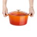 Vogue ronde inductie braadpan oranje 4Ltr