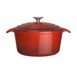 Vogue ronde inductie braadpan rood 3,2Ltr