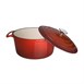 Vogue ronde inductie braadpan rood 4Ltr