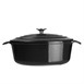 Vogue ovale inductie braadpan zwart 5Ltr