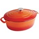 Vogue oranje ovale braadpan 5ltr