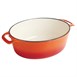 Vogue oranje ovale braadpan 5ltr