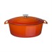 Vogue ovale inductie braadpan oranje 6Ltr