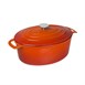 Vogue ovale inductie braadpan oranje 6Ltr