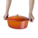 Vogue ovale inductie braadpan oranje 6Ltr