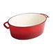 Vogue ovale inductie braadpan rood 5Ltr