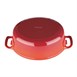 Vogue ovale inductie braadpan rood 5Ltr