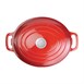 Vogue ovale inductie braadpan rood 6Ltr