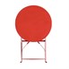 Bolero ronde stalen opklapbare tafel rood 59,5cm