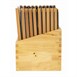 Securit menumappen set met houten box A4 zwart (20 stuks)