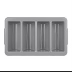 Olympia Kristallon stapelbare kunststof bestekbak GN 1/1