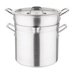 Vogue aluminium pan met au bain marie inzet 10Ltr