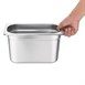 Vogue roestvrijstalen 1/4 gastronorm bak 150mm