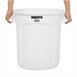 Rubbermaid Brute ronde container wit 37,9Ltr