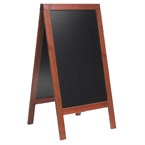 Securit Duplo stoepbord mahonie 135x70cm