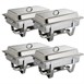 Olympia Milan chafing dish set GN 1/1 (4 stuks)