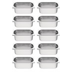 Vogue GN bakken set 10x GN 1/4 (10 stuks)