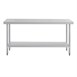 Vogue RVS werktafel zonder achteropstand 90x180x60cm