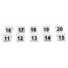 Olympia RVS tafelnummers 11-20 (10 stuks)