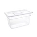 Vogue polycarbonaat bak transparant GN 1/4 150mm