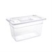 Vogue polycarbonaat bak transparant GN 1/4 150mm