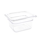 Vogue polycarbonaat 1/6 gastronorm container 100mm transparant